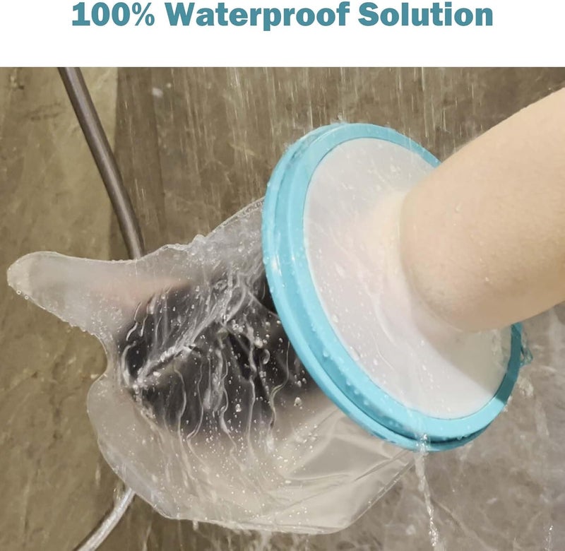 CIVJET Cast Covers for Shower Foot Soft Green Adult, Waterproof Cast Cover/Bag, Cast Protector for Shower Arm Post Surgery, Shower Sleeve for Arm Cast Showering/Swimming - Image 4